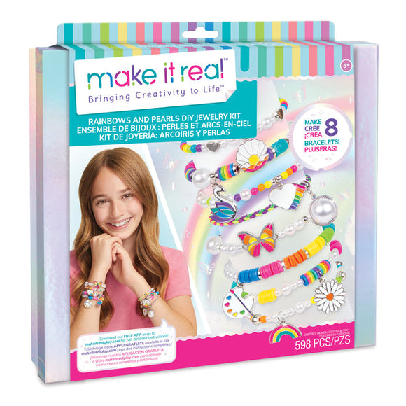 Ensemble de bijoux diy make it real arcs-en-ciel et perles