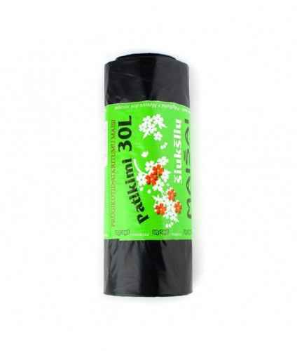 Sacs poubelles Plasta, 30 l/15 pièces, noir