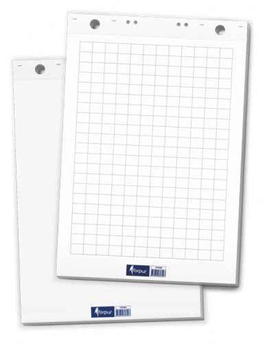 Bloc-notes pour conférences Forpus, 65x100 cm, 80 g blanc (50) 0715-001