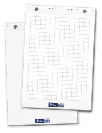 Bloc-notes pour conférences Forpus, 65x100 cm, 80 g blanc (50) 0715-001