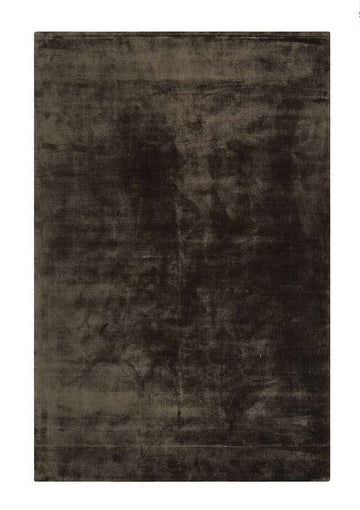 Tapis de salon en viscose fait main titane