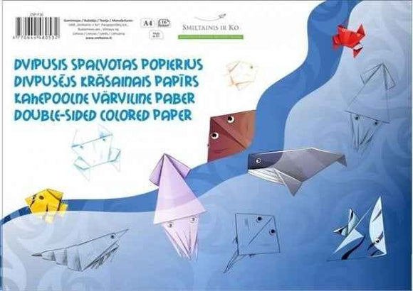 Paper SMLT color, A4, 80 g, double-sided, glued (16) 0708-303