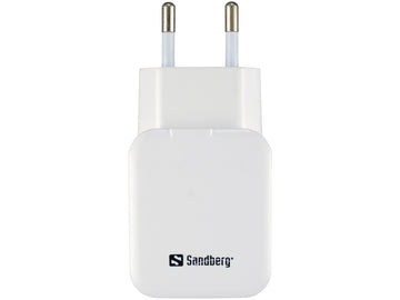 Chargeur secteur sandberg 440-57 double usb 24 + 1 a ue