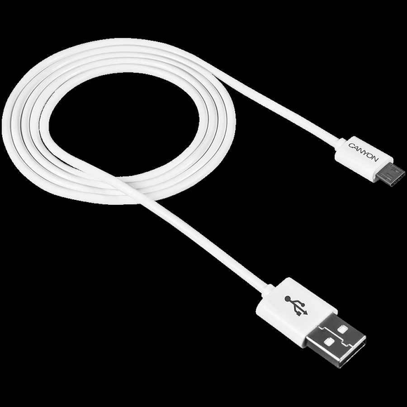 Câble CANYON UM-1 MicroUSB 5W 1m Blanc