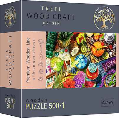 TREFL wooden puzzle Colorful cocktails 500+1 pcs