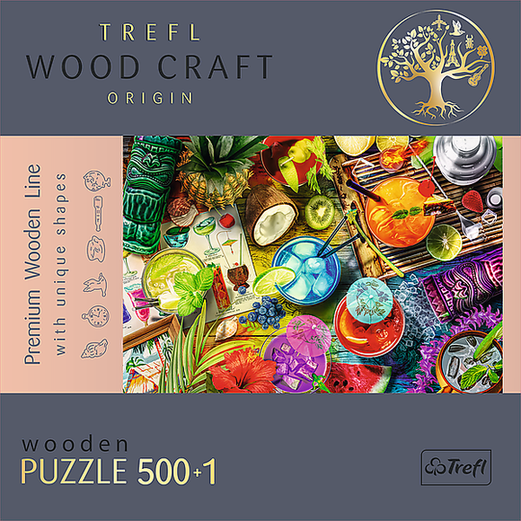TREFL wooden puzzle Colorful cocktails 500+1 pcs