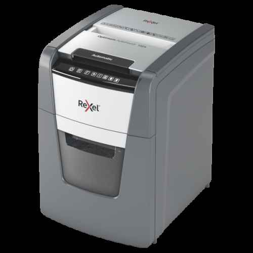 Destructeur de documents Rexel Optimum AutoFeed+ 100XP, coupe croisée, format P4, 34 l (remplace Rexel Auto+ 90X)