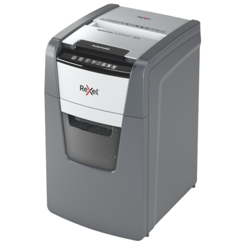 Destructeur de documents Rexel Optimum AutoFeed+ 150XP, coupe croisée, format P4, 44 l (remplace Rexel Auto+ 130X)