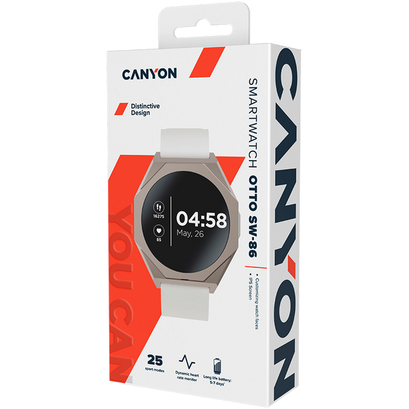 Montre connectée CANYON Otto SW-86 Argent