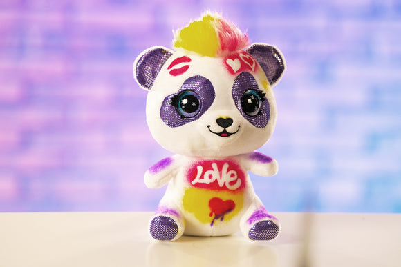 Peluche airbrush panda 25 cm