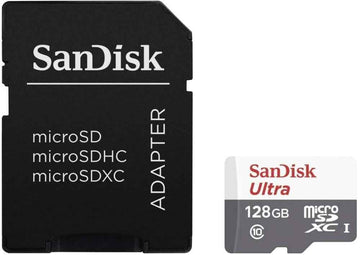 Sandisk Ultra microSDXC 128 Go + adaptateur