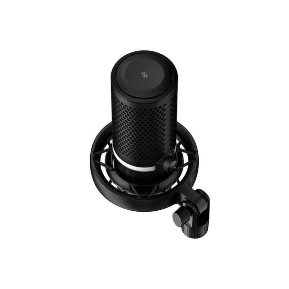 Microphone HyperX DuoCast USB-C, prise jack 3,5 mm, éclairage RVB, noir