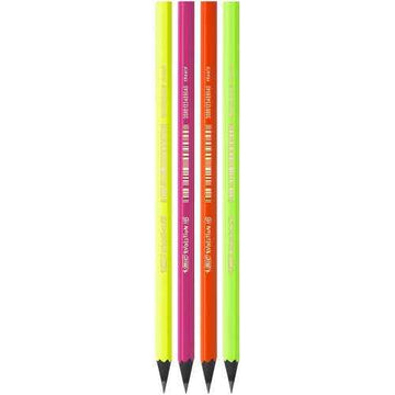 Crayons BIC EVOLUTION FLUO, HB, lot de 4 pièces 446199