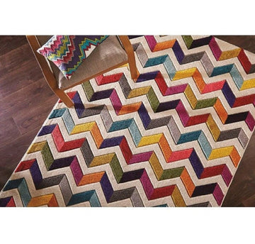 Tapis de salon design couleurs et motifs tango