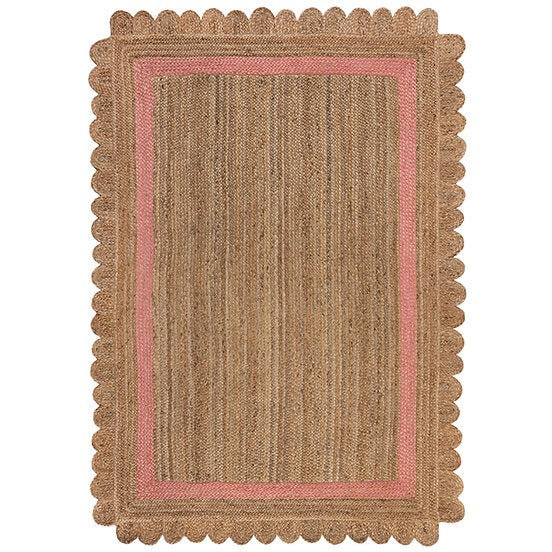 Tapis de salon en jute flower jute