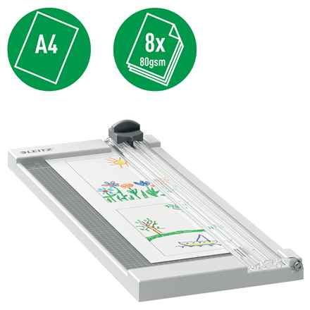 Massicot Leitz Precision Home A4, 8 feuilles