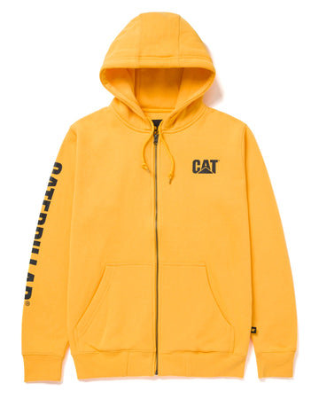 Sweat-shirt banner caterpillar yellow