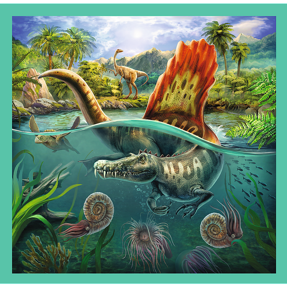 Puzzle TREFL Dinosaures 3 en 1