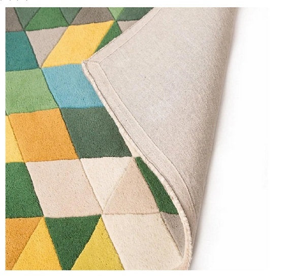 Tapis de salon design pure laine shape