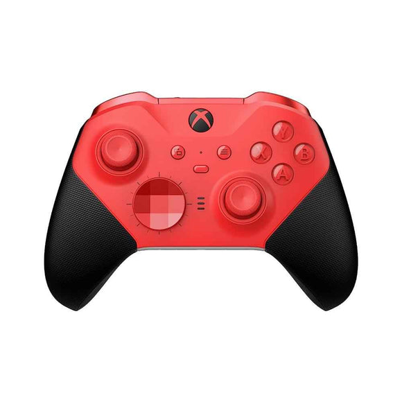 Microsoft Xbox Elite Series 2 - Manette de jeu Bluetooth/USB analogique/numérique (noir et rouge) pour Xbox Series S, Xbox Series X, PC, Xbox One, Xbox One S, Xbox One X