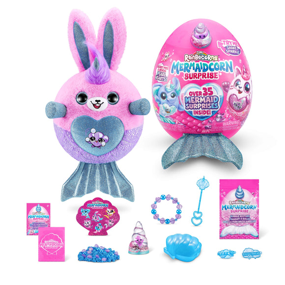 Peluche RAINBOCORNS avec accessoires Mermaidcorn, série 7, 9283