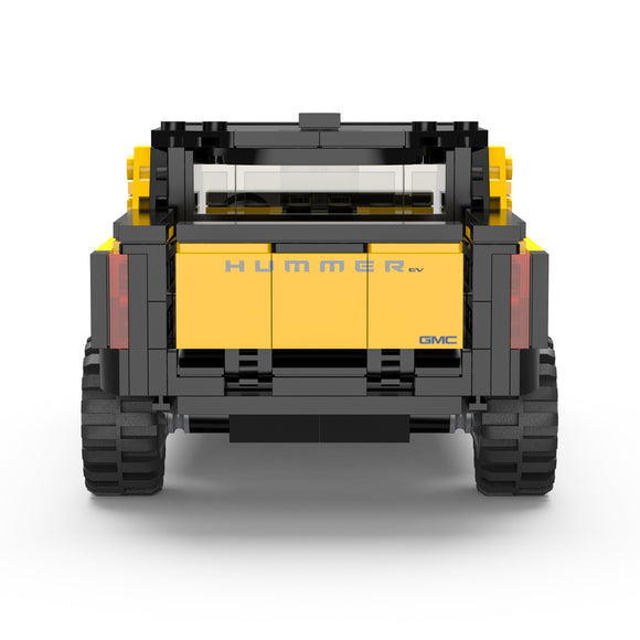 RASTAR 1:30 modèle de voiture à assembler Hummer EV, assortiment, orange/jaune, 454 pièces, 93700