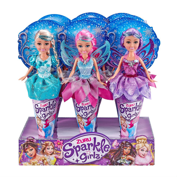 Poupée SPARKLE GIRLZ Princesse d'hiver en cône, 4 asst., D, 10017BQ1