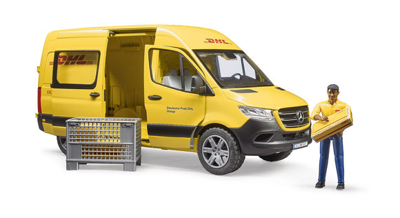 BRUDER 1:16 camionnette de livraison MB Sprinter DHL avec chauffeur, 02671