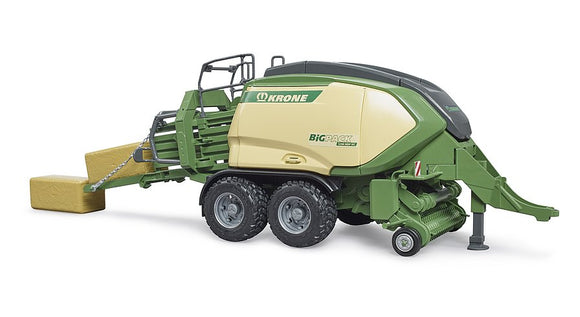 BRUDER Krone BigPack 1290HDP VC avec 2 balles de foin en bloc, 02033