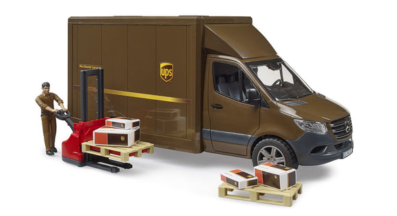 Onduleur BRUDER MB Sprinter avec pilote et accessoires, 02678