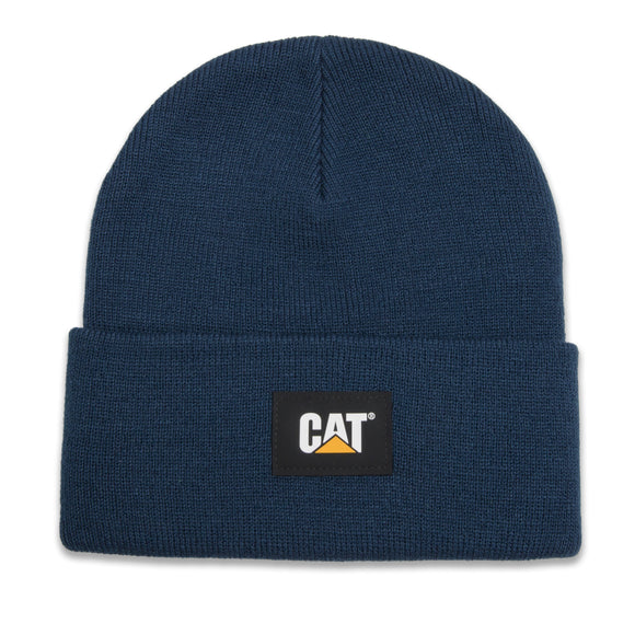 Cat label cuff beanie detroit blue