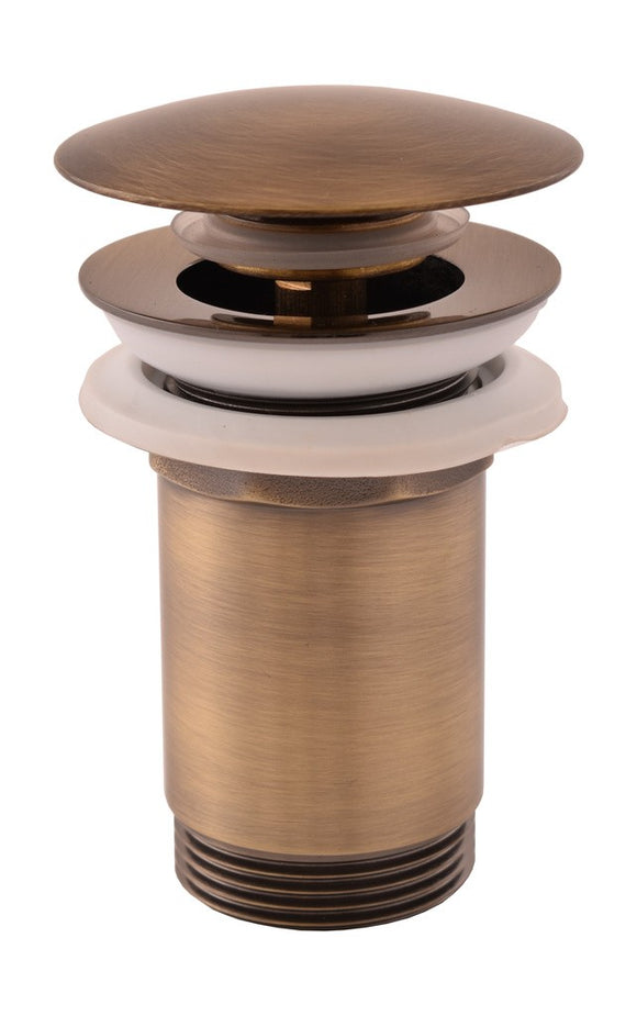 Mitigeur lavabo LABE en laiton bronze brossé avec pop-up