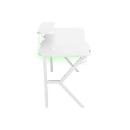 Table de jeu Genesis HOLM 320 RGB blanche (120 cm x 75 cm)