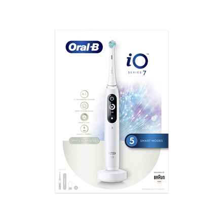 Vente! Brosse à dents électrique BRAUN Series iO7, blanche