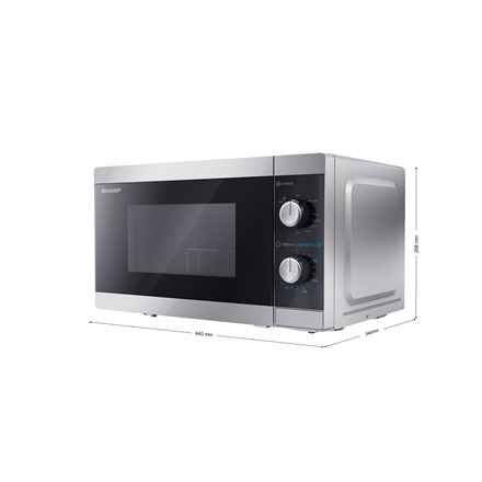 Sharp Home Appliances YC-MG01E-S microwave Countertop Combination microwave 20 L 800 W Black, Grey