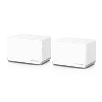 Système Wi-Fi 6 maillé pour toute la maison AX1800 | Halo H70X (pack de 2) | 802.11ax | 574+1201 Mbit/s | 10/100/1000 Mbit/s | 3 ports Ethernet LAN (RJ-45) | Prise en charge du maillage Oui | MU-MiMO Oui | Pas de haut débit mobile | Antenne interne