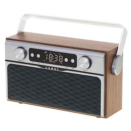 Camry | Radio Bluetooth | CR 1183 | 16 W | Entrée auxiliaire | Bois