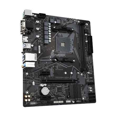 Carte mère GIGABYTE A520M S2H - Compatible avec les processeurs AMD Ryzen série 5000 AM4, VRM numérique pur 4+3 phases, jusqu'à 5100 MHz DDR4 (OC), PCIe 3.0 x4 M.2, GbE LAN, USB 3.2 Gen 1