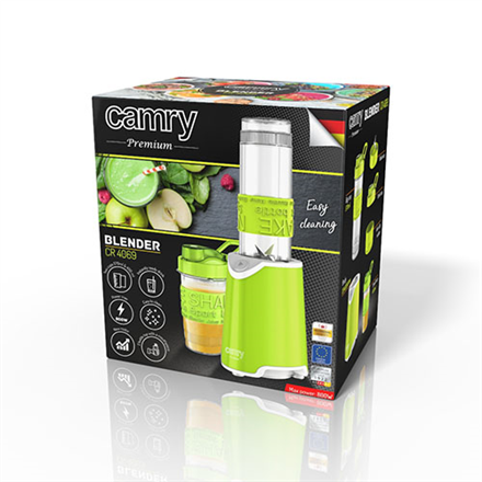 Camry  mixeur  cr 4069  personnel  500 w  matériau du récipient : plastique  capacité du récipient : 06 l  vert