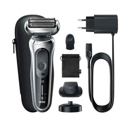 Akcija! BRAUN Series 7 360 Flex skuveklis AutoSense, sudraba