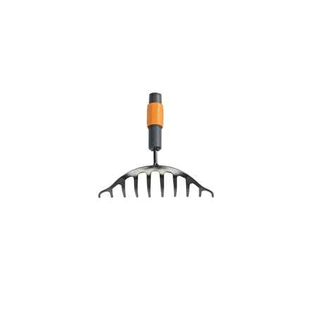 Râteau de jardin Fiskars QuikFit en acier noir