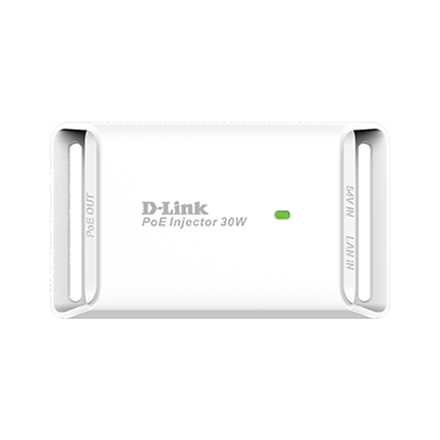 Injecteur PoE D-LINK 1 port Gigabit, compatible IEEE 802.3at, « DPE-301GI » (tampon vert 2 lei)