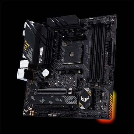 Asus | TUF Gaming B550M-Plus | Famille de processeurs AMD | Socket AM4 | DDR4 | Emplacements mémoire : 4 | Chipset AMD B | Micro ATX