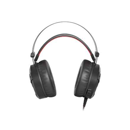 Casque gaming Natec Genesis Neon 360 avec microphone, LED, vibration, noir et rouge