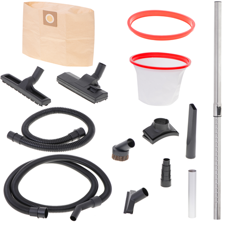 Camry | Aspirateur industriel professionnel | CR 7045 | Avec sac | Aspiration eau | Puissance 3400 W | Capacité poussière 25 L | Rouge/Argent