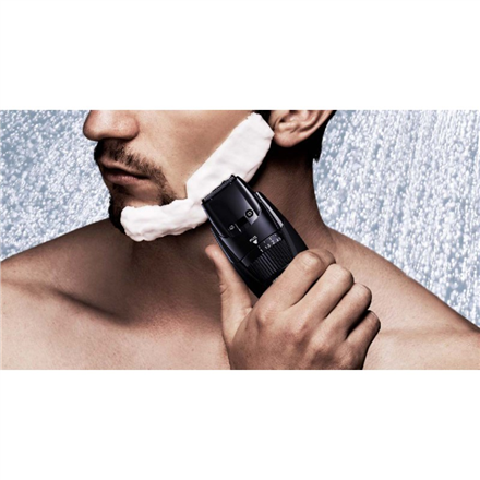 Panasonic | Tondeuse à barbe | ER-GB43-K503 | Sans fil | Humide et sec | Nombre de pas : 19 | Précision de 0,5 mm | Noir