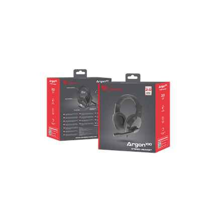 Casque Gaming filaire GENESIS ARGON 100 Noir, Vert