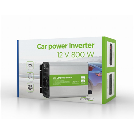 EnerGenie | Onduleur 12 V pour voiture, 800 W | EG-PWC800-01