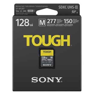 Sony | Carte mémoire Tough | UHS-II | 128 Go | SDXC | Mémoire flash classe 10