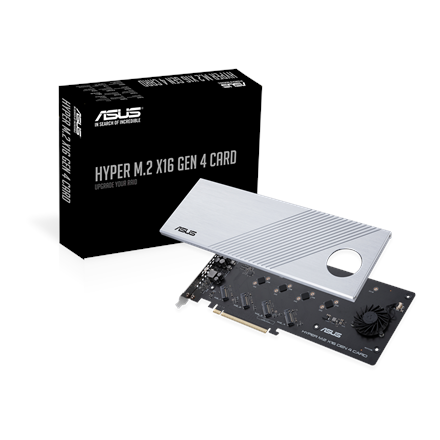 ASUS Hyper M.2 x16 Gen 4 interface cards/adapter Internal